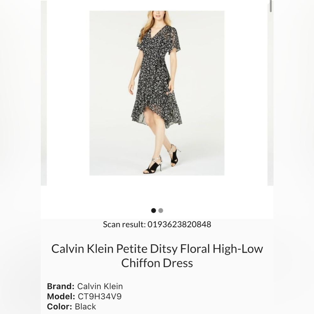 Calvin Klein Black Day Dress